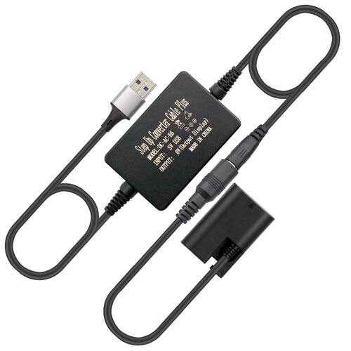 lpe6n假电池外接电源适用于佳能相机R5C R6II R7 5d4 7d2 6D2 80D