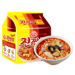 不倒翁韩国进口真海鲜拉面劲道汤面夜宵美食懒人速食拉面方便面