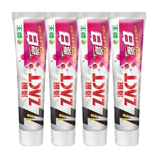 LION狮王ZACT渍脱亮白牙膏去烟渍牙渍清新口气冰凉薄荷味150g*4