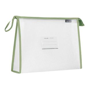 科目分类袋学生手提补习袋拉链式学科文件袋透明小学生高中考试专用袋子EVA加厚资料试卷作业收纳袋A4拎书袋