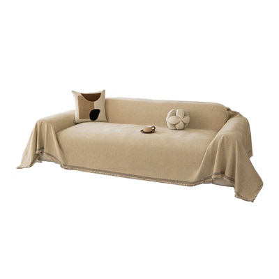 四季通用雪尼尔防猫抓防滑沙发套