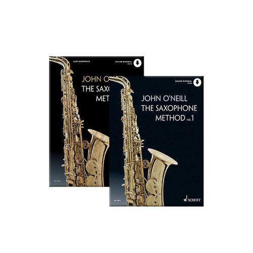 奥尼尔 萨克斯演奏教程 附在线音频 全套共一至二卷 朔特原版乐谱书 John ONeill The Saxophone Method Vol 1-2 ED13911/13912