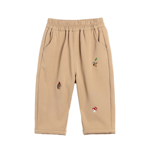 小O爸男婴童 宝宝加绒裤子男宝秋冬外穿2025新款婴儿加厚a类长裤