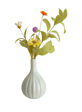 永生花桔叶黄金球干花花束装饰