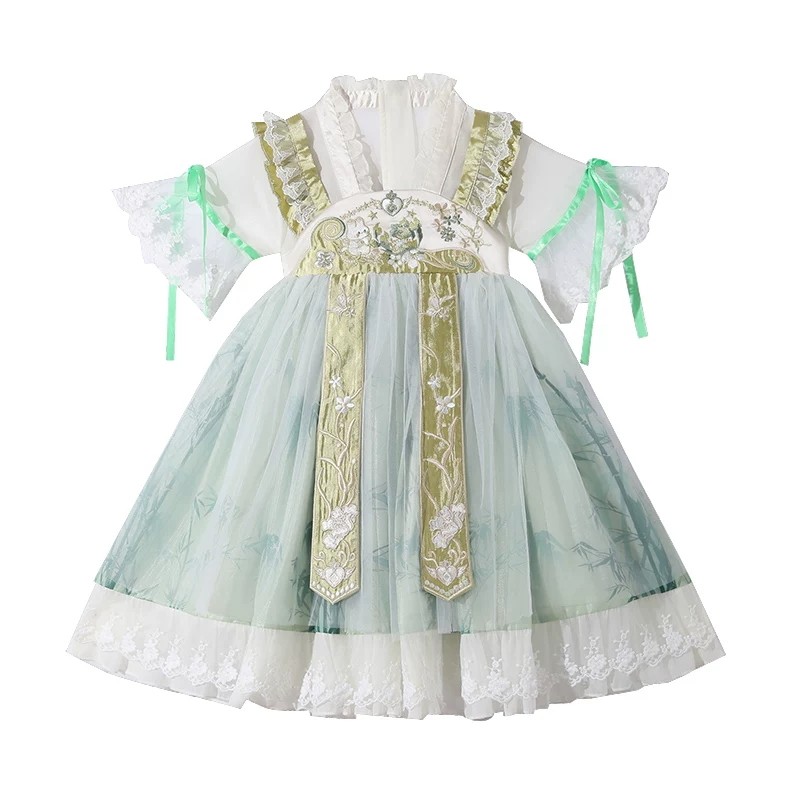 女童连衣裙夏季古风汉服公主裙子