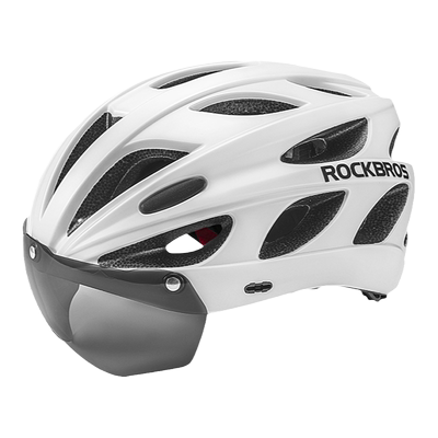 洛克兄弟带风镜加大自行车头盔