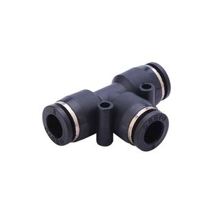 高压软管气管快速快插三插T型三通气动接头PE4/6/8mm/10/12/14/16