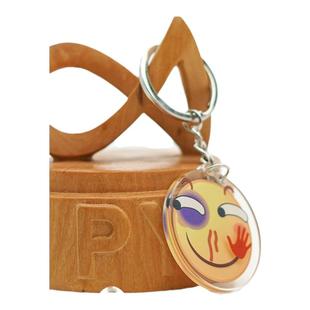 酷安酷品|钥匙扣牛啤Coolapk半透明亚克力纪念挂件受虐滑稽狗头