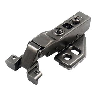 铝框玻璃门铰链枪黑色阻尼缓冲极简窄边165度正45度短臂全盖