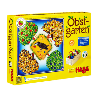 HABA德国进口玩具儿童益智桌游2岁我的小果园乌鸦果园大战系列