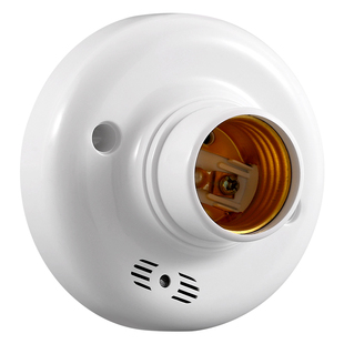 声光控灯座智能楼道走廊自动感应灯开关雷达人体感应灯座人来即亮