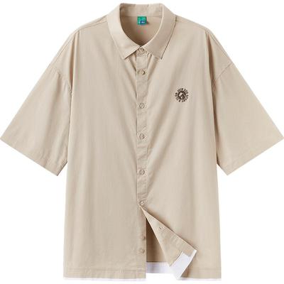 森马时尚日常休闲舒适短袖衬衫潮