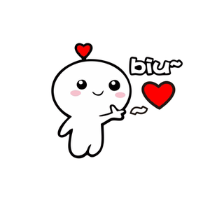 汽车贴纸Biu卡通可爱贴花个性划痕遮挡车身车尾电动车两侧靠背贴