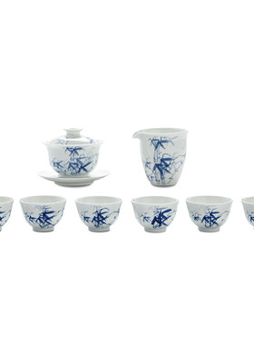 景德镇陶瓷茶具套组纯手绘