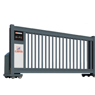 直销铝合金电动段滑门直线门悬浮悬空门工业平移大门人行通道小门