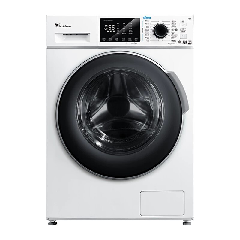 小天鹅滚筒10KG全自动洗衣机一级变频家用水魔方白色TG100V186W