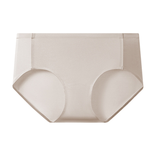 轻薄缎面无痕裸感内裤女透气无痕桑蚕丝抑菌裆少女中腰三角裤短裤
