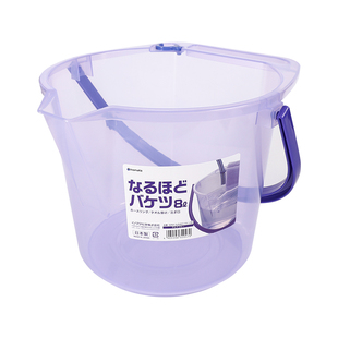 日本进口inomata手提水桶家务清洁塑料收纳桶家用便携钓鱼洗车桶