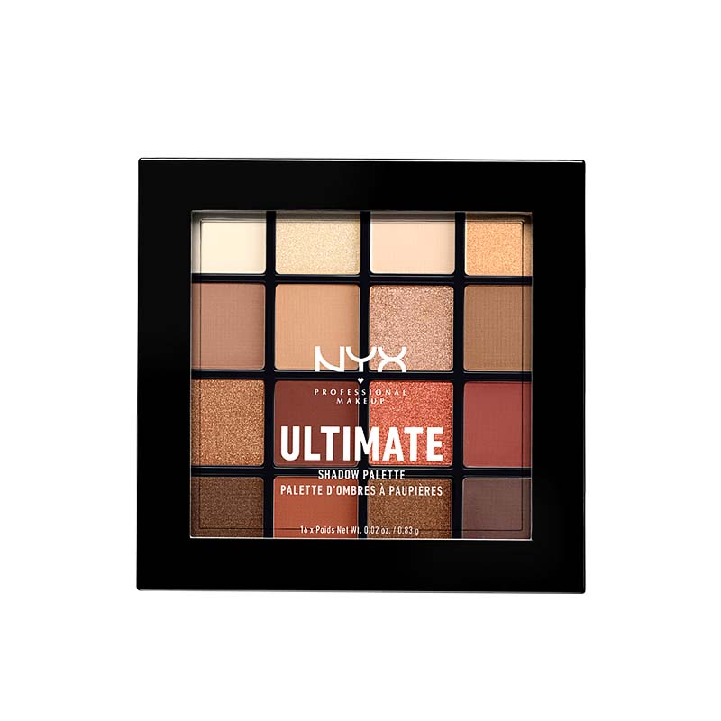 【官方正品】NYX16色眼影盘大地色哑光珠光百搭彩妆生日礼物