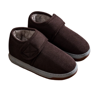 男士加绒老人棉鞋男冬中老年手工棉拖鞋女冬季防滑加厚老年保暖鞋