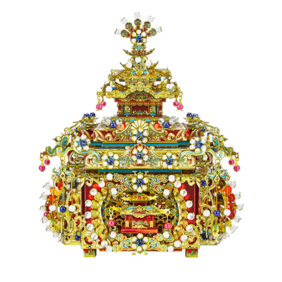 【爆款】拼酷点翠妆奁3D金属拼图