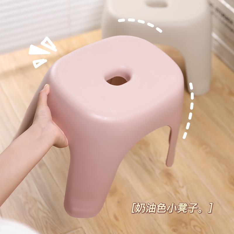 小凳子家用小型塑料可儿童换鞋浴室椅子洗澡叠放茶几加厚矮凳板凳