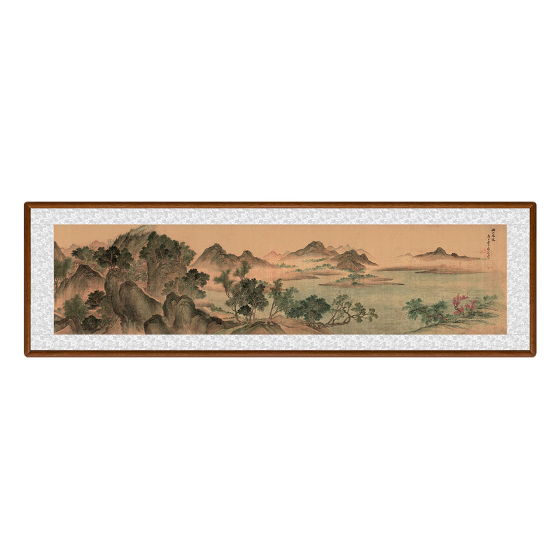 富春山居图新中式山水画装饰画