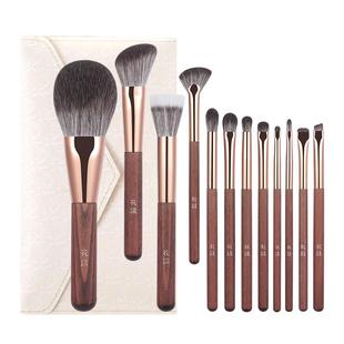 花漾红茶12支化妆刷套装化妆套刷便携软毛眼影刷腮红刷全套刷子