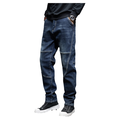 秋冬款加绒加厚牛仔裤男