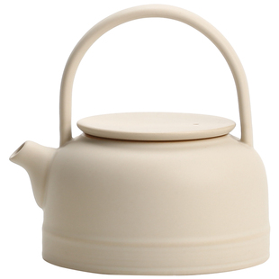 宜集堂中古风茶壶泡茶家用套装陶瓷提梁壶女士养生轻奢现代高级感