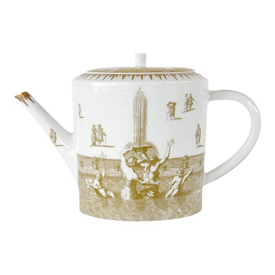 【自营】Bernardaud/柏图进口金色咖啡杯高档茶杯茶壶套装送礼装