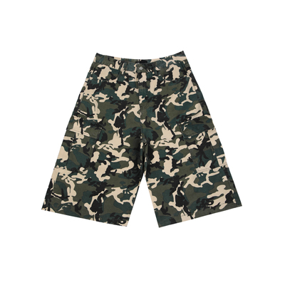 s45 迷彩格纹工装短裤休闲夏季直通潮流宽松七分裤