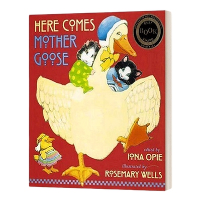 英文原版 Here Comes Mother Goose 这是我的鹅妈妈 2-5岁儿童经典童谣绘本 鹅妈妈童谣插画师Rosemary Wells 英文版 进口英语书籍