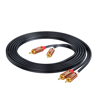 绿众红白双莲花音频线无损音质