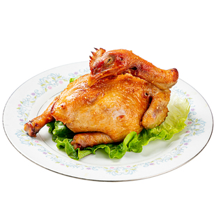 老彭掌勺油淋脆皮鸡650g整鸡酒店饭店特色私房菜商用调理品食材