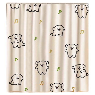 梳妆台镜子遮挡帘免打孔防尘帘子