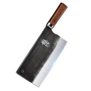 轴承钢锻打菜刀家用阳江刀具斩切刀厨师专用切片刀切菜切肉两用砍