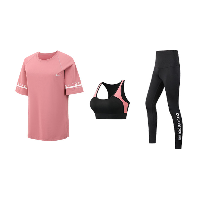 健身服女大码胖mm跑步运动服套装女短袖运动速干衣2025瑜伽服春夏