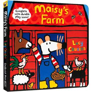 英文原版 Maisy's Farm 小鼠波波系列梅西的农场 立体游戏操作玩具书 with Durable Play Scene 低幼英语启蒙认知书