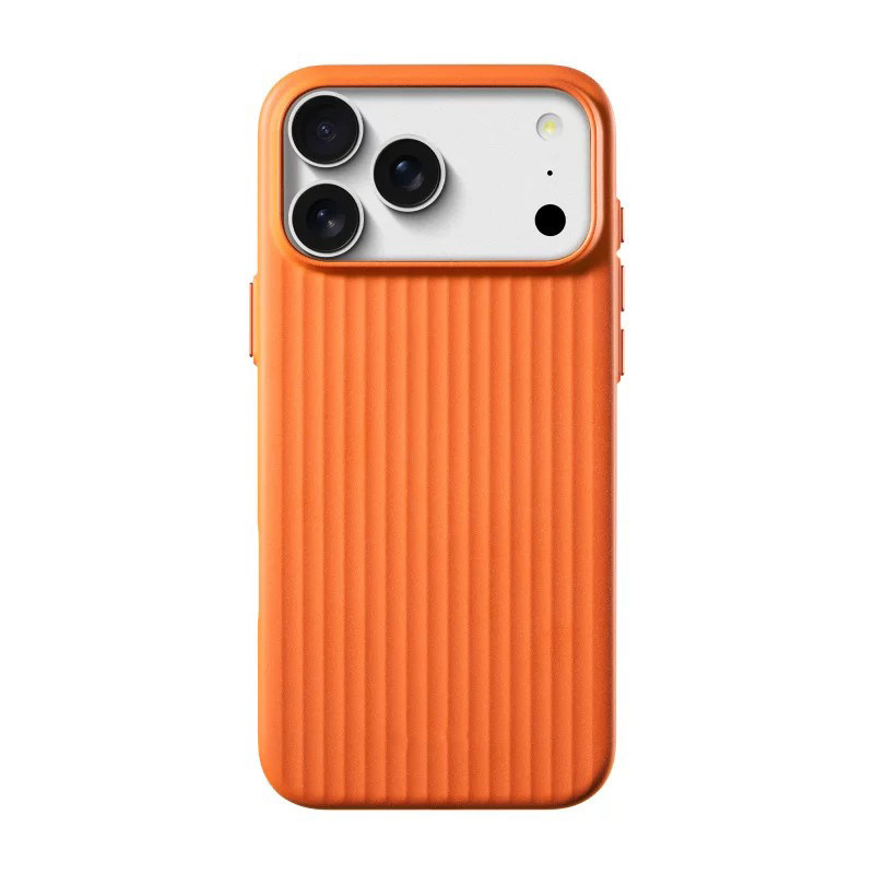 石英岩砂【瓦楞肌理条纹】紫色适用iPhone17pro手机壳苹果17promax强磁吸保护套18pro/16/15超薄凹凸硬外壳女