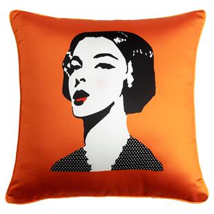 双面图案抱枕轻奢靠枕靠垫简约现代沙发客厅靠背办公室腰靠样板房