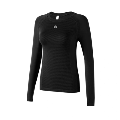 aloactive瑜伽T恤女高弹速干长袖