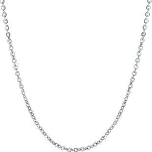 周六福铂金项链女款pt950白金o字链素链锁骨链送女朋友新年礼物