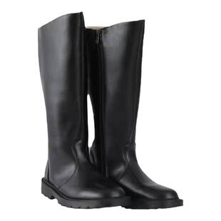 大中小学生升旗手国旗班护卫队高筒皮靴马术靴仪仗队长筒拉链靴子