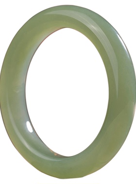 金玉良缘【柔蓝】湖水蓝高冰晴水和田玉传承级手镯玉镯女款正圈