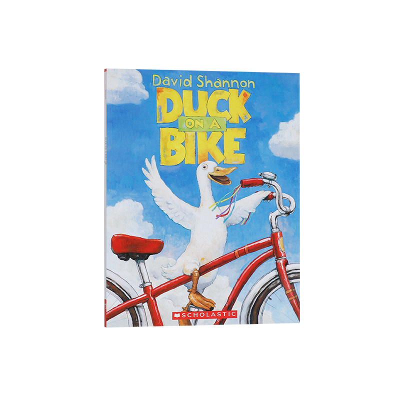 【送音频】英文原版进口Duck on a Bike 鸭子骑车记Scholastic学乐出版低幼儿童英语启蒙认知绘本宝宝亲子互动共读图画故事书