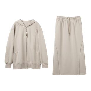 糖皮出品 草长莺飞 高腰松紧抽绳 韩女风半身卫裙