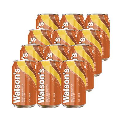 屈臣氏康普茶味苏打汽水碳酸饮料