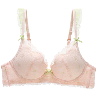 六只兔子内衣女小胸聚拢显大胸罩收副乳防外扩甜美少女风文胸