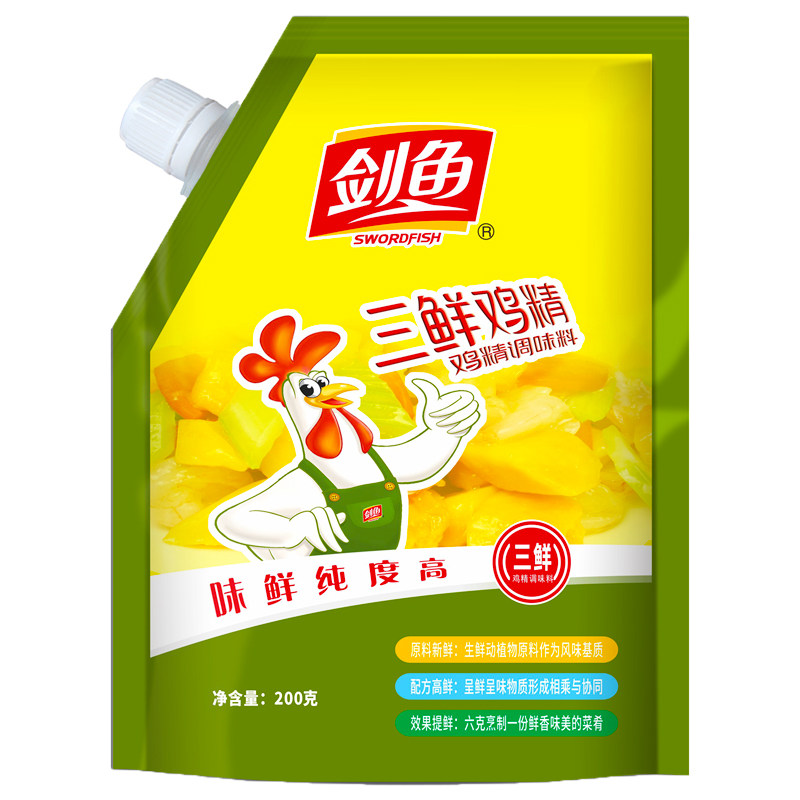 5包剑鱼高鲜鸡精200g炒菜调料